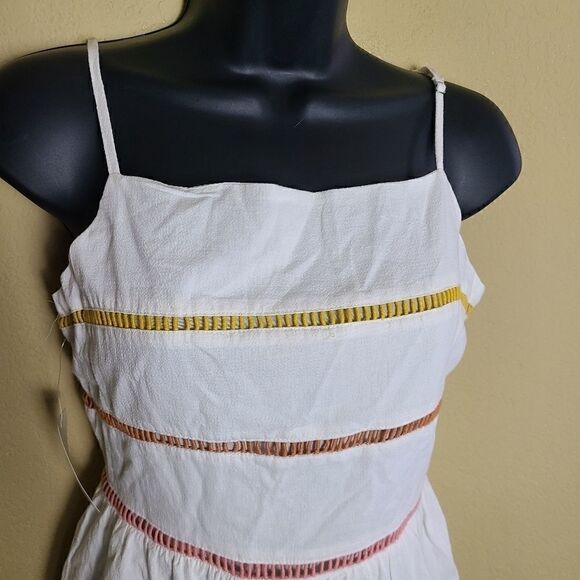 NWT Over Kleshas Rainbow Ladder Trim Dress - Picture 4 of 9